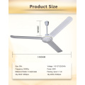 56 Inch SMC Style AC Ceiling Fan with Three Flat Metal Blades for South America Market